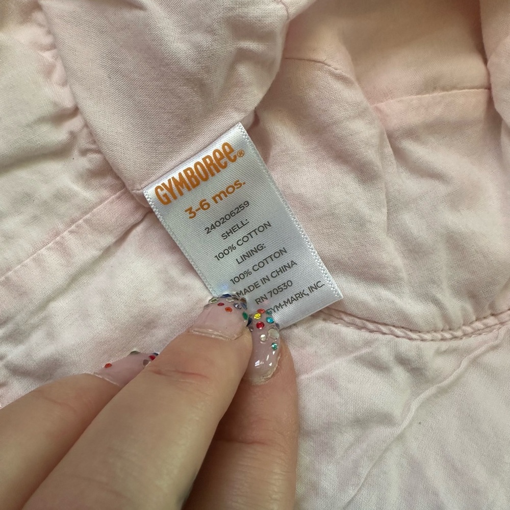 Vintage Gymboree Light Pink Cotton Hat - Picture 3 of 3